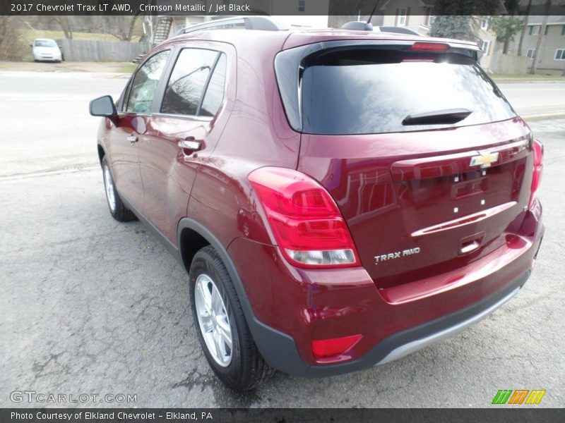Crimson Metallic / Jet Black 2017 Chevrolet Trax LT AWD