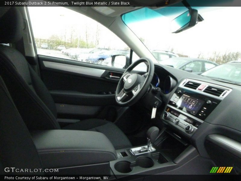 Twilight Blue Metallic / Slate Black 2017 Subaru Outback 2.5i Premium