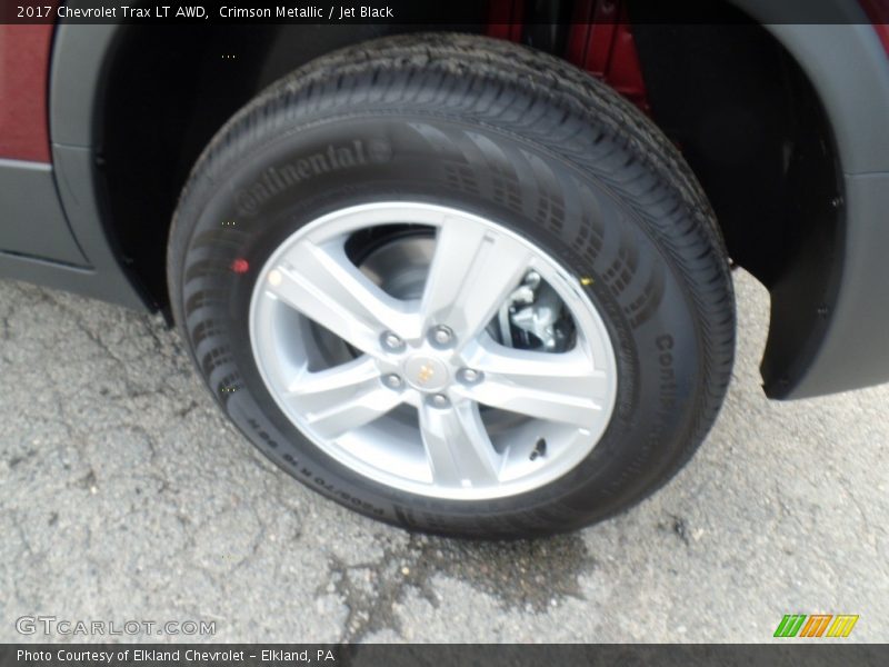 Crimson Metallic / Jet Black 2017 Chevrolet Trax LT AWD