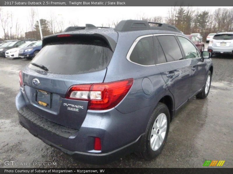 Twilight Blue Metallic / Slate Black 2017 Subaru Outback 2.5i Premium