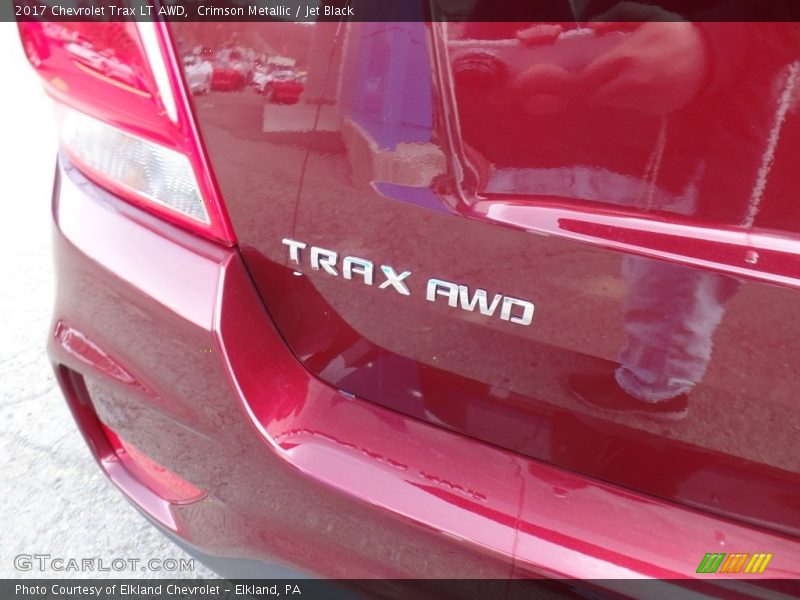 Crimson Metallic / Jet Black 2017 Chevrolet Trax LT AWD