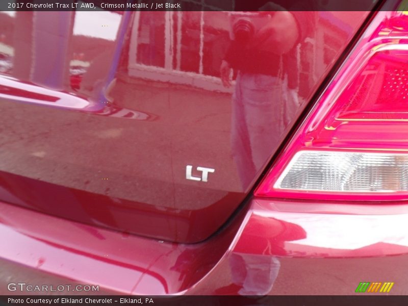 Crimson Metallic / Jet Black 2017 Chevrolet Trax LT AWD