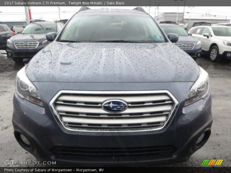 Twilight Blue Metallic / Slate Black 2017 Subaru Outback 2.5i Premium