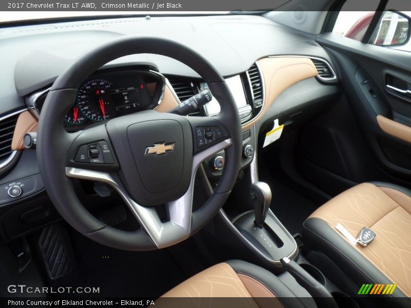 Crimson Metallic / Jet Black 2017 Chevrolet Trax LT AWD