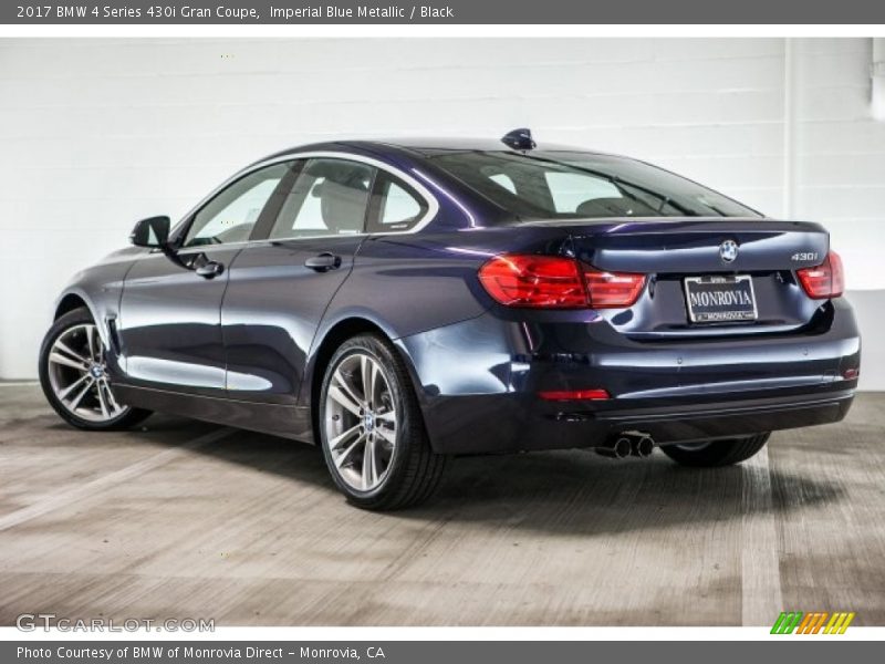 Imperial Blue Metallic / Black 2017 BMW 4 Series 430i Gran Coupe