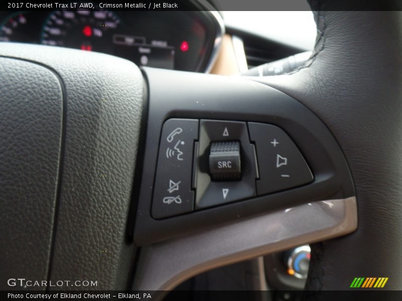 Crimson Metallic / Jet Black 2017 Chevrolet Trax LT AWD