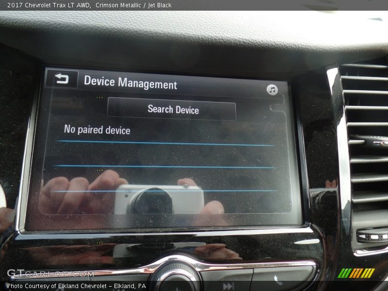 Crimson Metallic / Jet Black 2017 Chevrolet Trax LT AWD
