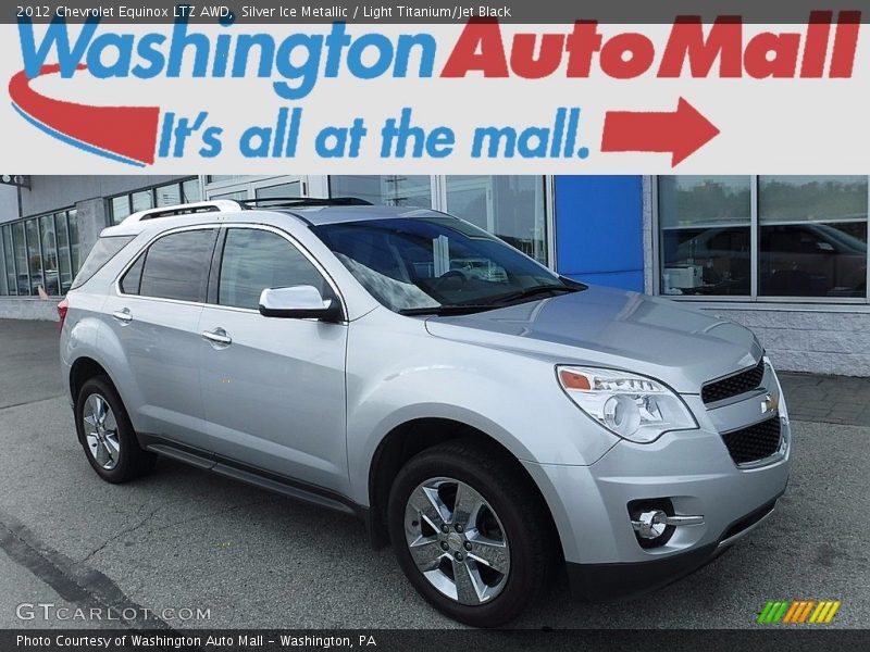 Silver Ice Metallic / Light Titanium/Jet Black 2012 Chevrolet Equinox LTZ AWD