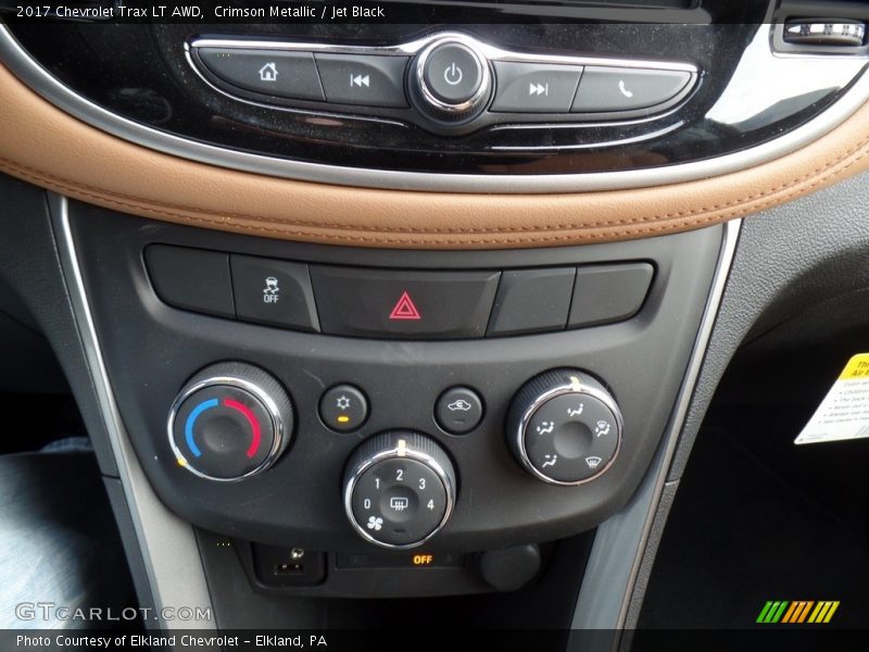 Crimson Metallic / Jet Black 2017 Chevrolet Trax LT AWD