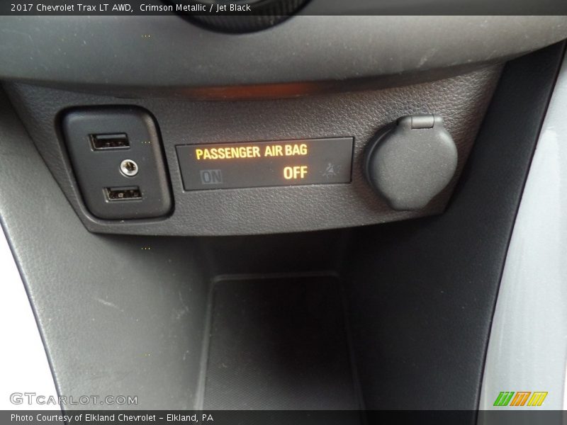 Crimson Metallic / Jet Black 2017 Chevrolet Trax LT AWD