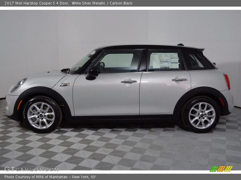 White Silver Metallic / Carbon Black 2017 Mini Hardtop Cooper S 4 Door