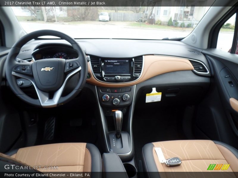 Crimson Metallic / Jet Black 2017 Chevrolet Trax LT AWD