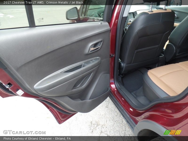 Crimson Metallic / Jet Black 2017 Chevrolet Trax LT AWD