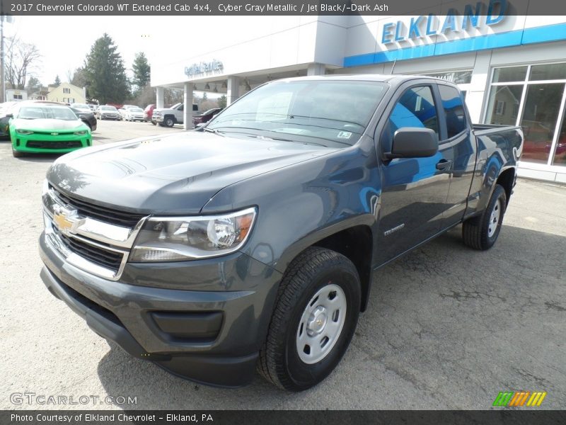 Cyber Gray Metallic / Jet Black/­Dark Ash 2017 Chevrolet Colorado WT Extended Cab 4x4