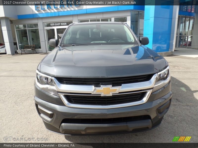 Cyber Gray Metallic / Jet Black/­Dark Ash 2017 Chevrolet Colorado WT Extended Cab 4x4