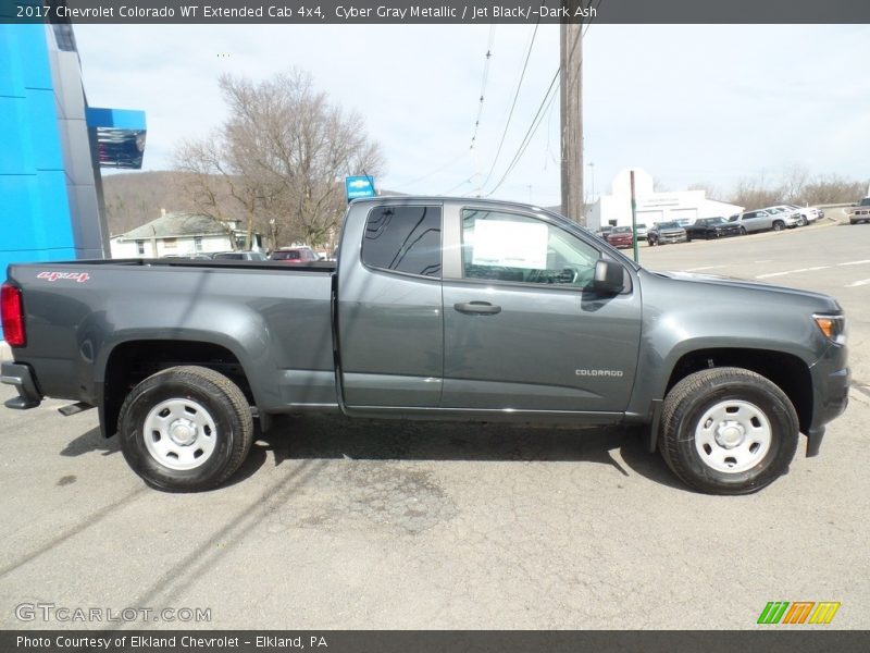 Cyber Gray Metallic / Jet Black/­Dark Ash 2017 Chevrolet Colorado WT Extended Cab 4x4