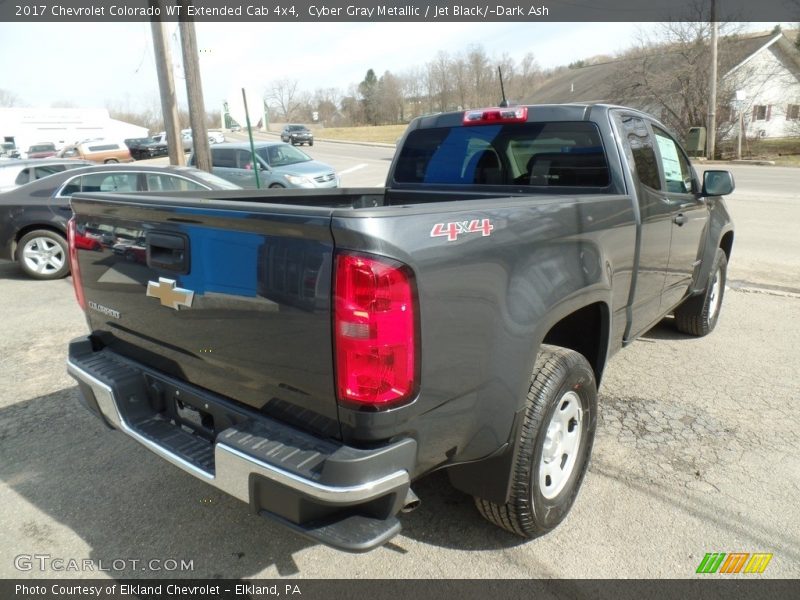 Cyber Gray Metallic / Jet Black/­Dark Ash 2017 Chevrolet Colorado WT Extended Cab 4x4