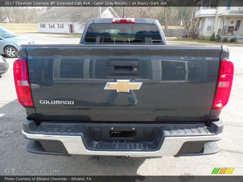 Cyber Gray Metallic / Jet Black/­Dark Ash 2017 Chevrolet Colorado WT Extended Cab 4x4