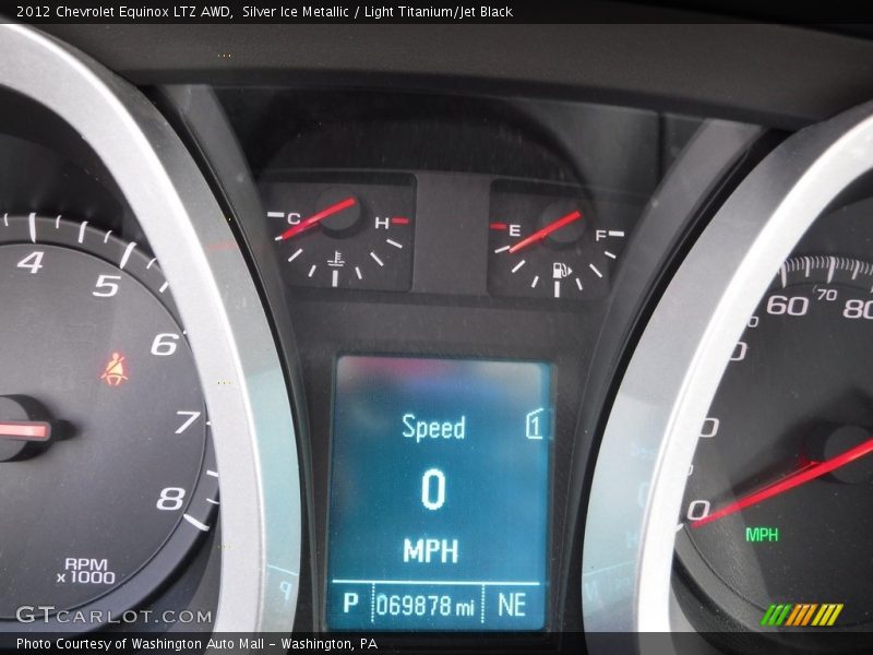 Silver Ice Metallic / Light Titanium/Jet Black 2012 Chevrolet Equinox LTZ AWD
