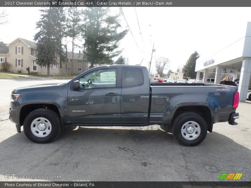 Cyber Gray Metallic / Jet Black/­Dark Ash 2017 Chevrolet Colorado WT Extended Cab 4x4