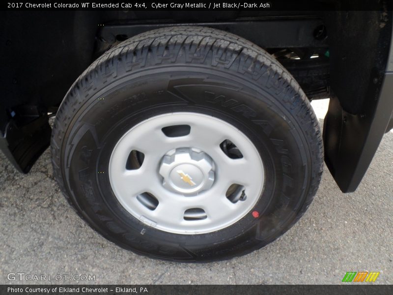 Cyber Gray Metallic / Jet Black/­Dark Ash 2017 Chevrolet Colorado WT Extended Cab 4x4
