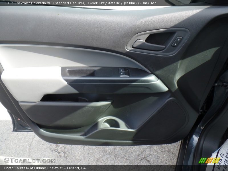 Cyber Gray Metallic / Jet Black/­Dark Ash 2017 Chevrolet Colorado WT Extended Cab 4x4