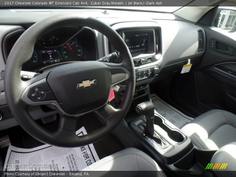Cyber Gray Metallic / Jet Black/­Dark Ash 2017 Chevrolet Colorado WT Extended Cab 4x4