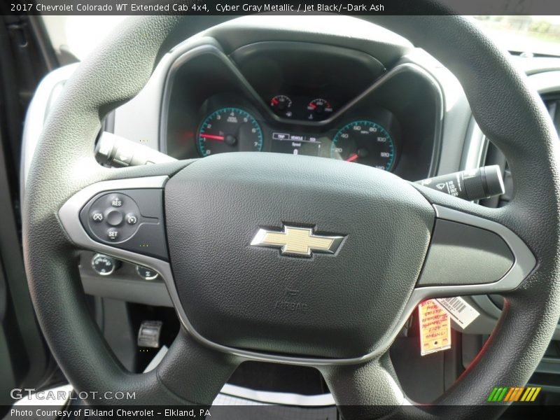 Cyber Gray Metallic / Jet Black/­Dark Ash 2017 Chevrolet Colorado WT Extended Cab 4x4
