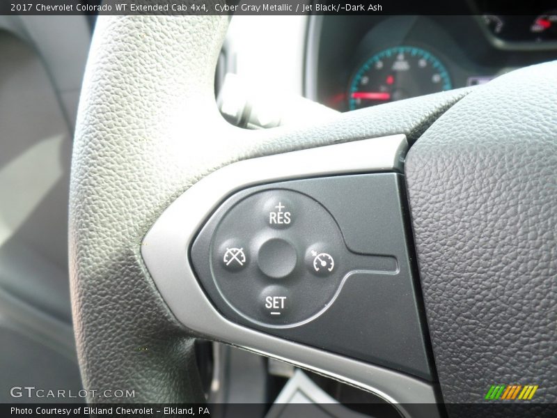 Cyber Gray Metallic / Jet Black/­Dark Ash 2017 Chevrolet Colorado WT Extended Cab 4x4