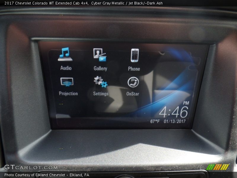Cyber Gray Metallic / Jet Black/­Dark Ash 2017 Chevrolet Colorado WT Extended Cab 4x4