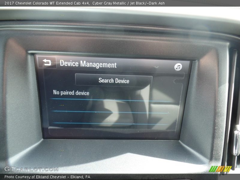 Cyber Gray Metallic / Jet Black/­Dark Ash 2017 Chevrolet Colorado WT Extended Cab 4x4