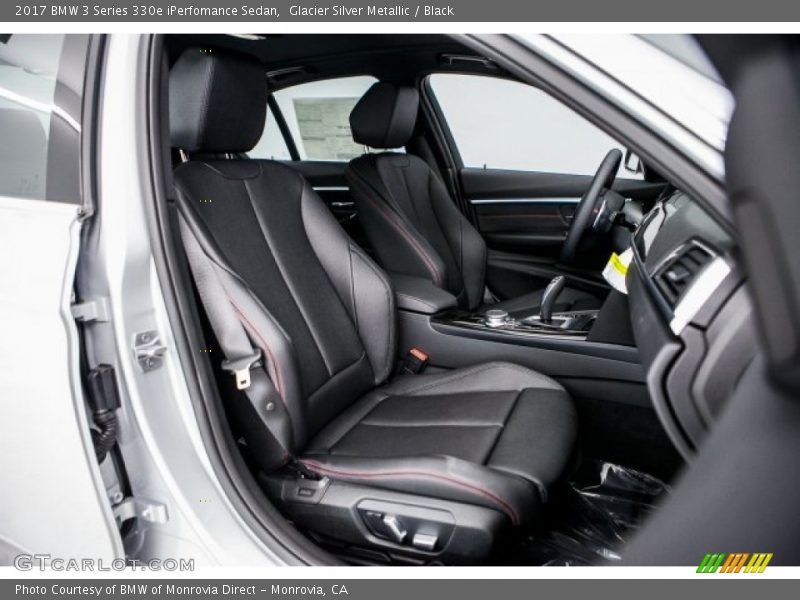 Glacier Silver Metallic / Black 2017 BMW 3 Series 330e iPerfomance Sedan