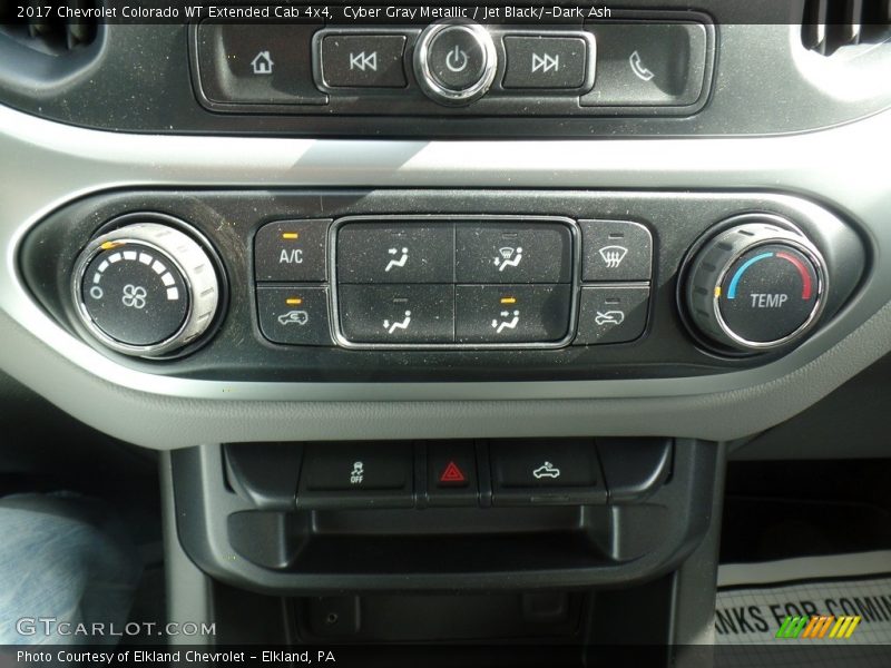 Cyber Gray Metallic / Jet Black/­Dark Ash 2017 Chevrolet Colorado WT Extended Cab 4x4
