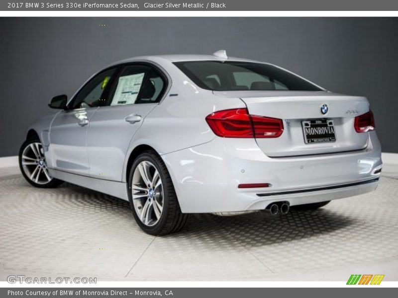 Glacier Silver Metallic / Black 2017 BMW 3 Series 330e iPerfomance Sedan