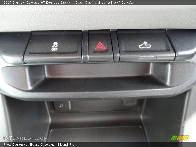 Cyber Gray Metallic / Jet Black/­Dark Ash 2017 Chevrolet Colorado WT Extended Cab 4x4