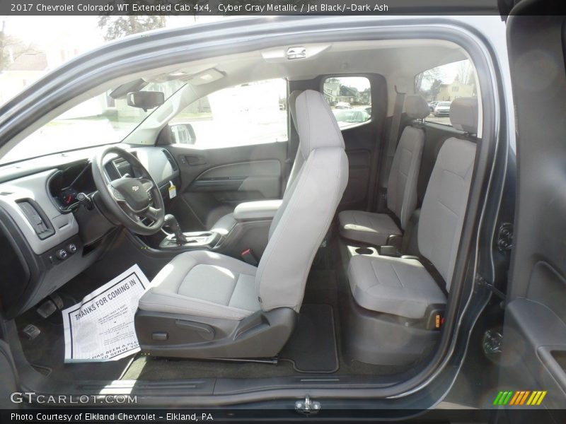 Cyber Gray Metallic / Jet Black/­Dark Ash 2017 Chevrolet Colorado WT Extended Cab 4x4
