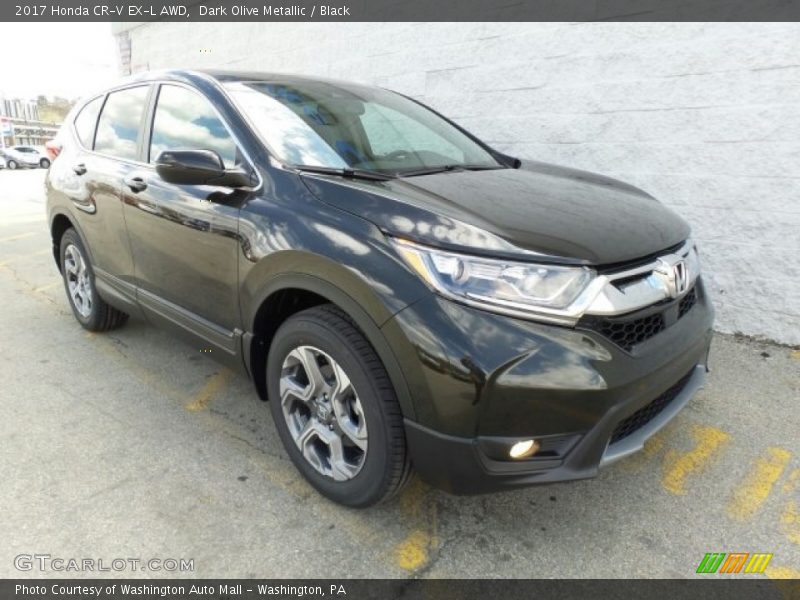 Dark Olive Metallic / Black 2017 Honda CR-V EX-L AWD