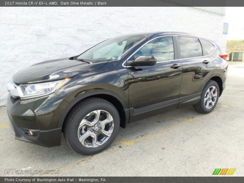 Dark Olive Metallic / Black 2017 Honda CR-V EX-L AWD