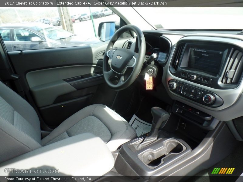 Cyber Gray Metallic / Jet Black/­Dark Ash 2017 Chevrolet Colorado WT Extended Cab 4x4