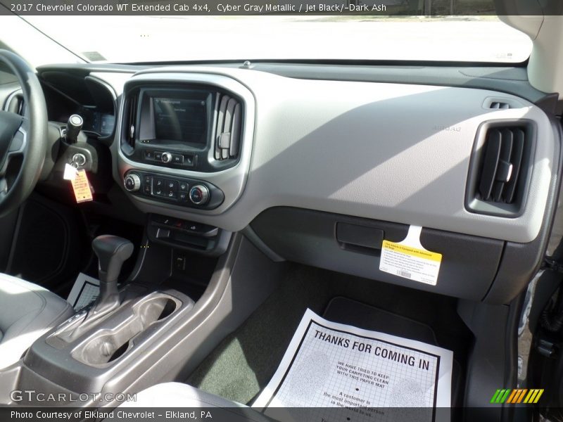 Cyber Gray Metallic / Jet Black/­Dark Ash 2017 Chevrolet Colorado WT Extended Cab 4x4