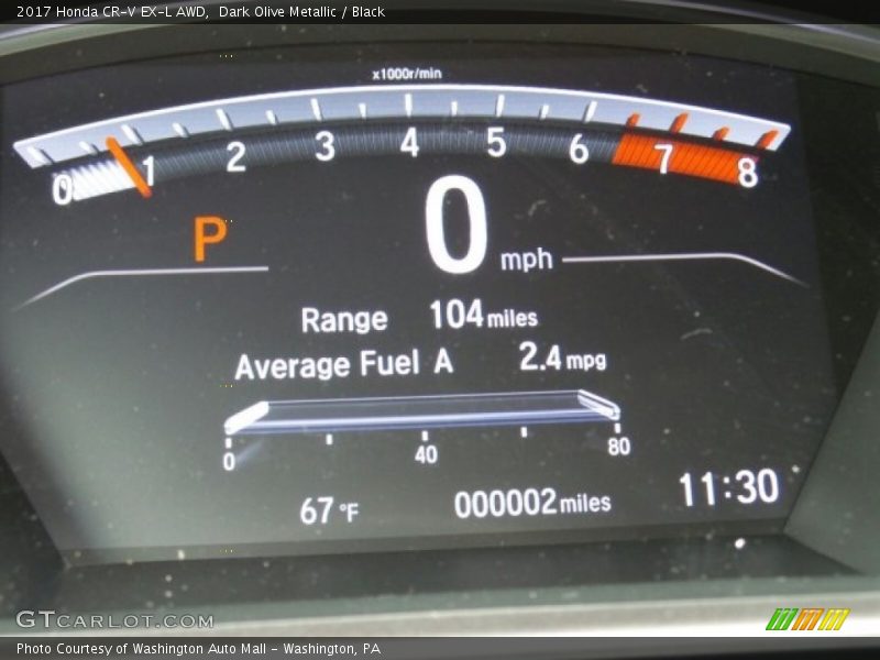 Dark Olive Metallic / Black 2017 Honda CR-V EX-L AWD
