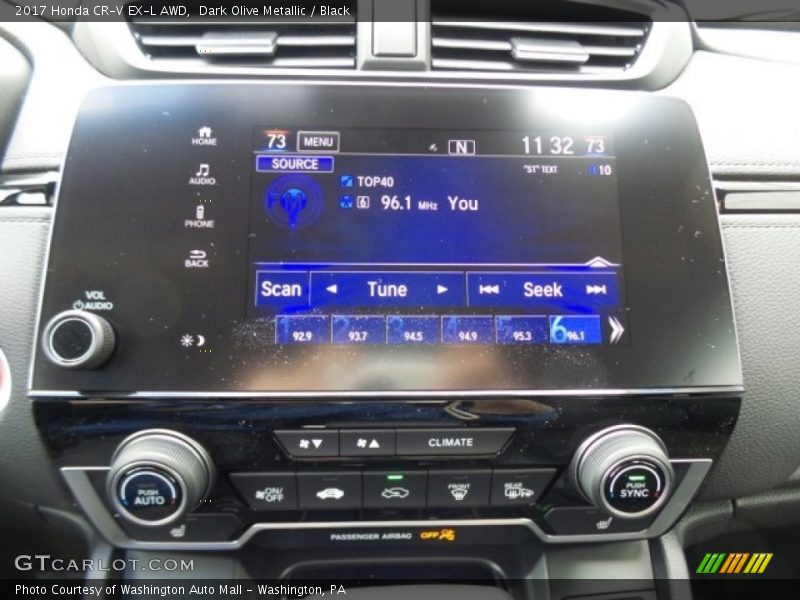 Dark Olive Metallic / Black 2017 Honda CR-V EX-L AWD