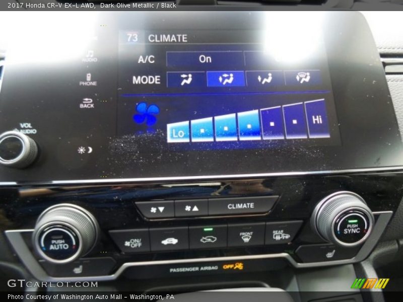 Dark Olive Metallic / Black 2017 Honda CR-V EX-L AWD