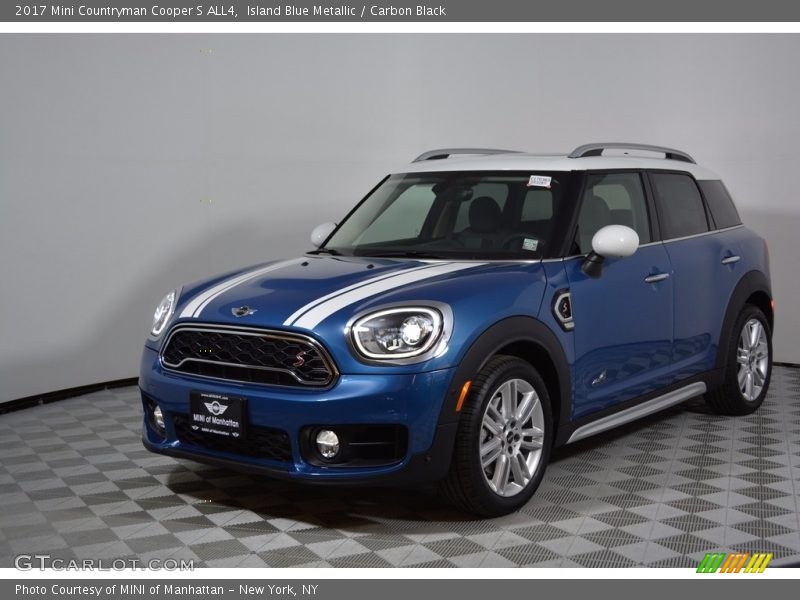 Island Blue Metallic / Carbon Black 2017 Mini Countryman Cooper S ALL4