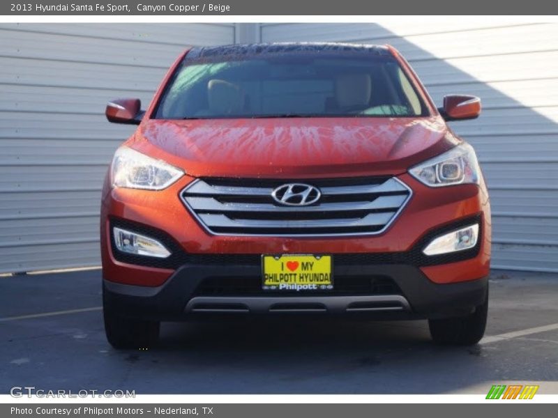 Canyon Copper / Beige 2013 Hyundai Santa Fe Sport