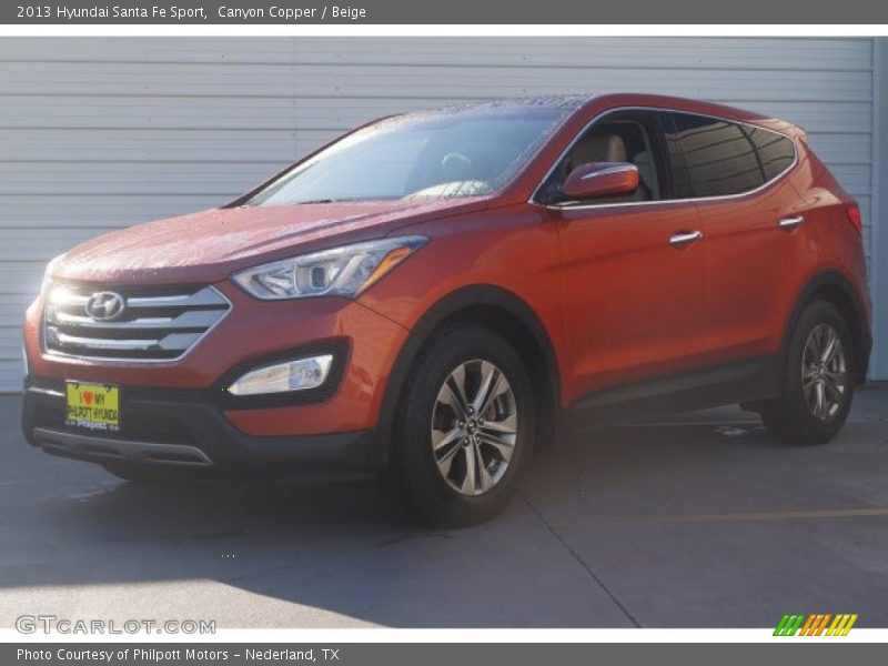 Canyon Copper / Beige 2013 Hyundai Santa Fe Sport