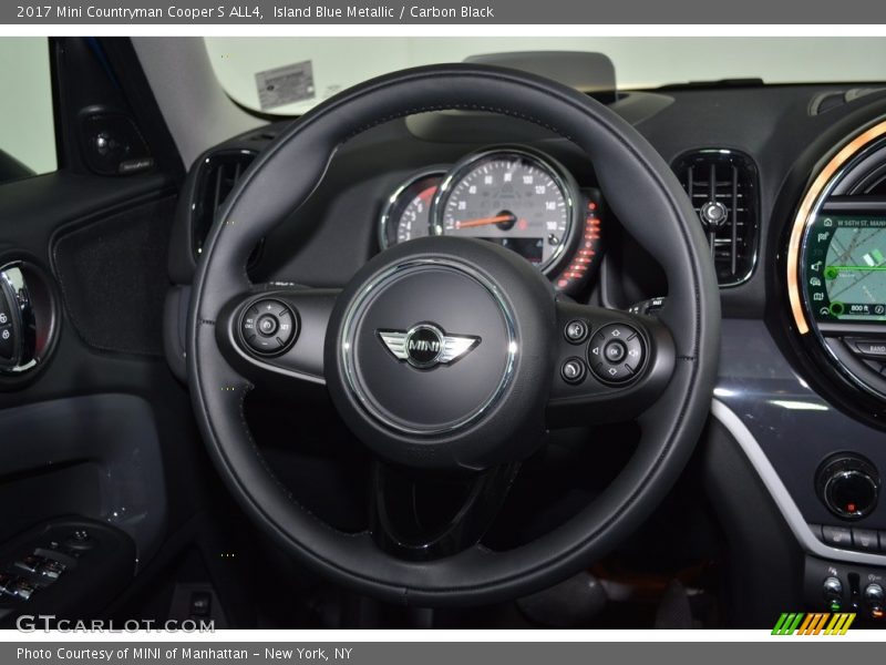 Island Blue Metallic / Carbon Black 2017 Mini Countryman Cooper S ALL4