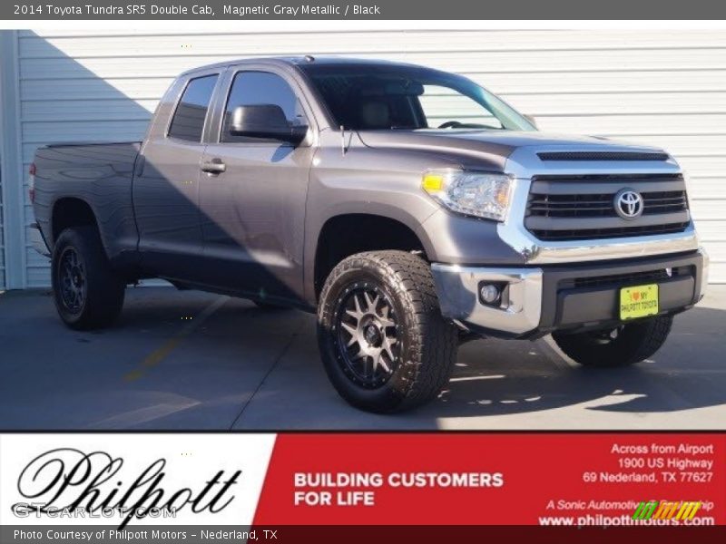 Magnetic Gray Metallic / Black 2014 Toyota Tundra SR5 Double Cab