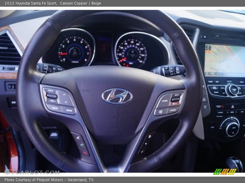 Canyon Copper / Beige 2013 Hyundai Santa Fe Sport