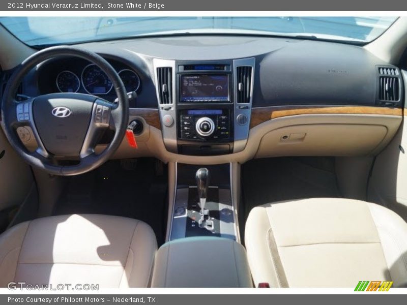Stone White / Beige 2012 Hyundai Veracruz Limited